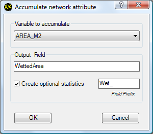 The Acumulate dialog