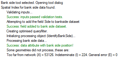 Bank side progress report
