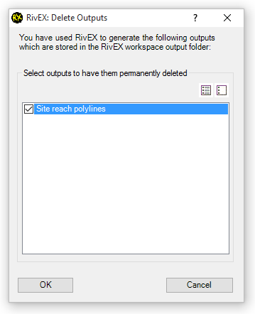 Delete outputs