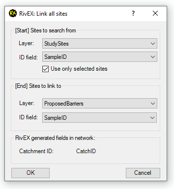 Link Sites Dialog