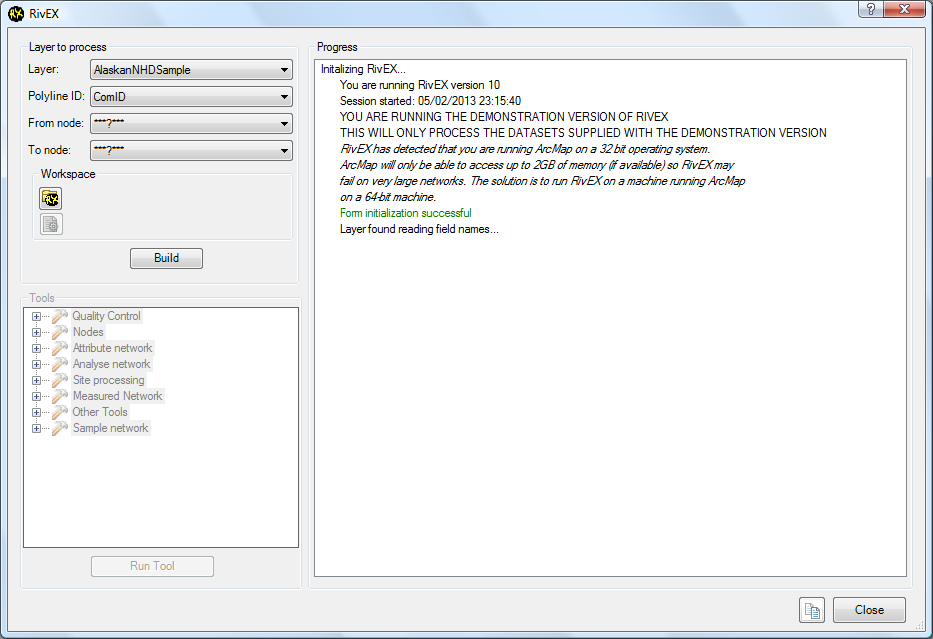 Main interface