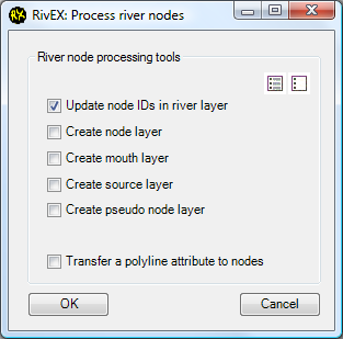 The node process dialog