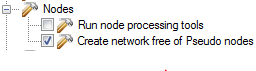 The create network free of pseudo nodes tool