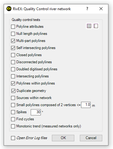 Quality Control Dialog