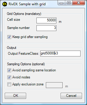 Sample with grid dialog