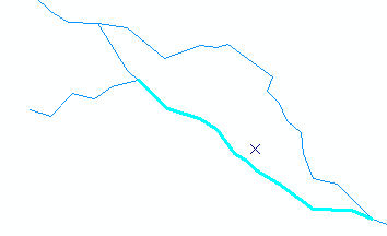 Selected polyline in edit mode