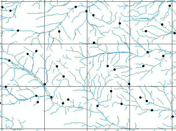Stratified sampling using a generated grid
