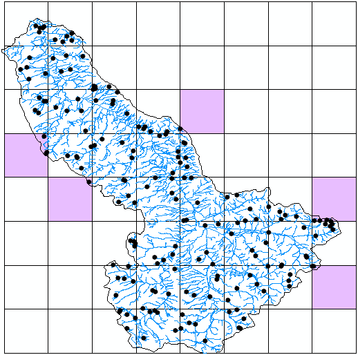 Stratified sampling with a grid