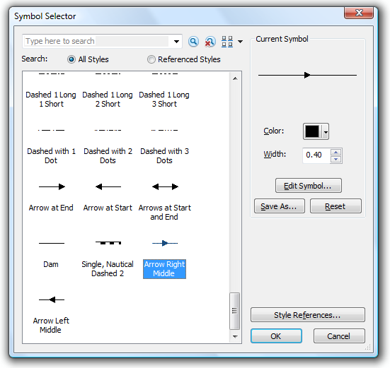 Symbol Selector Dialog
