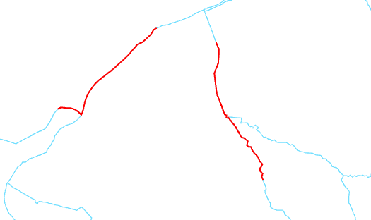 Indeterminate: intersecting line data