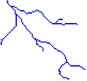 Rivers are often processed and represented by rasters.